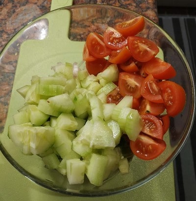 Ingredients for Avocado Summer Salad
