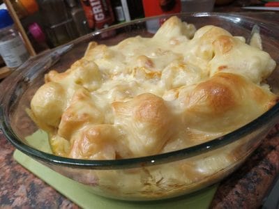 Cheesy Roasted Cauliflower