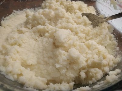 Add almond milk, mix and microwave for another 5 minutes Creamy Cauliflower Mash