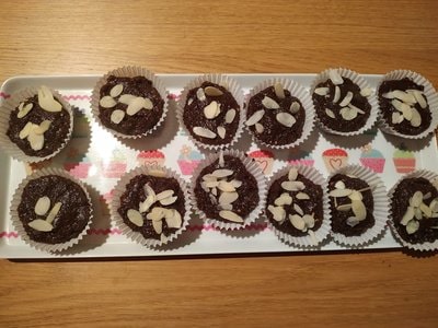 Peanut Butter Chocolate Cupcakes After refrigerating them for a couple of hours ready to eat