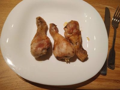 Roasted Chicken Drumsticks Serve them while hot