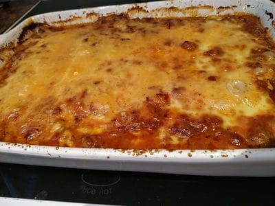 Bake until golden Beef & Eggplant Lasagne