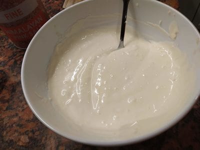 Add up to 1/2 cup water for a thinner and less garlicky version Best Ever Garlic Dip