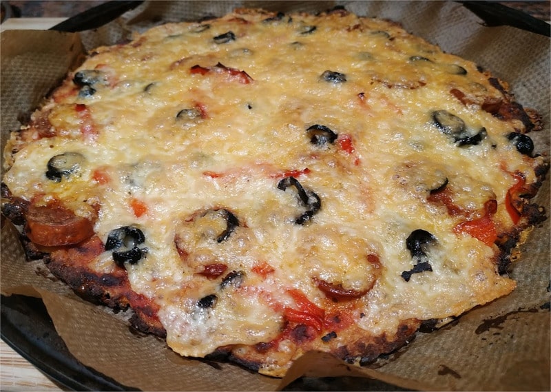 Yummy – thin & crispy cauliflower crust Cauliflower Base Pizza