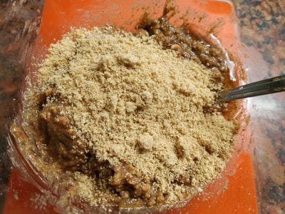 Add Linseed, Maca powder, sweetener Chocolate Crunchy Peanut Butter Cupcakes