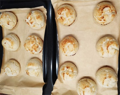 Transfer the tray to the preheated oven and bake for 15 minutes until lightly golden on the edges Coconut Macaroons