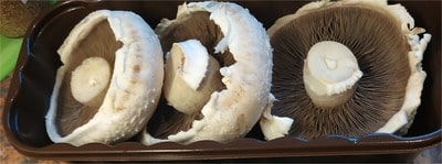 Prepare the mushrooms Flat Mushrooms Beef Burger