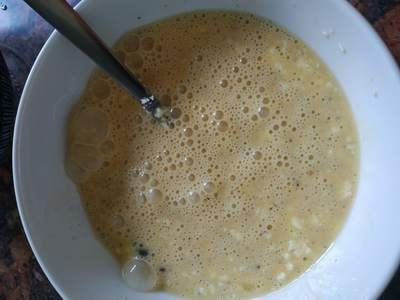 Add ground pepper Greek Cheese and Parsley Omelette