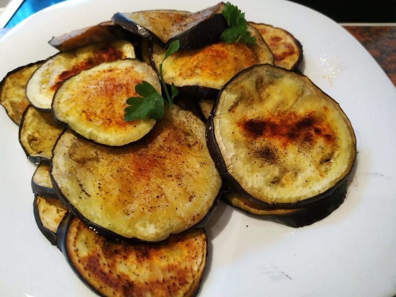 Grilled Eggplant with Soured Cream