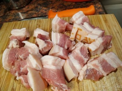 Cut in 1 inch pieces Homemade Pork Cracklings