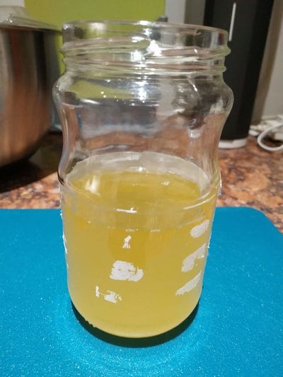 Pour the fresh lard in a jar and leave it to cool before you fridge it Homemade Pork Cracklings