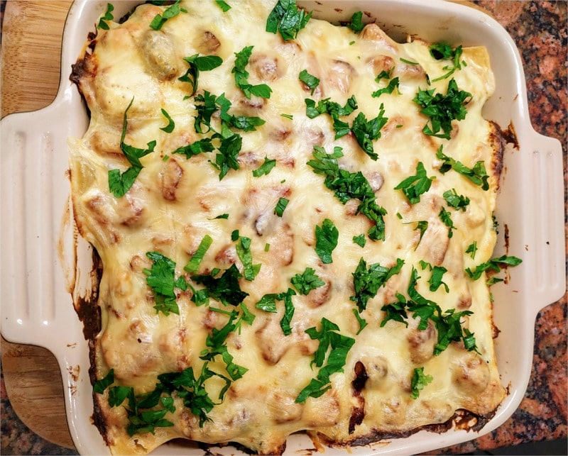 Sprinkle with chopped parsley and enjoy Loaded Broccoli Casserole