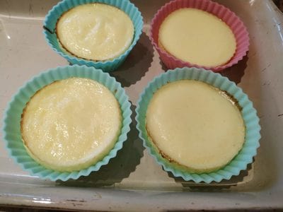 Bake for 15 minutes until the cheese pies lift Mini Strawberry Cheese Pies