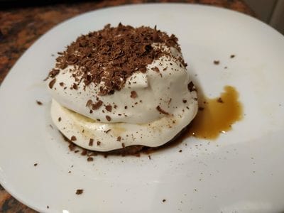 Cover with Mascarpone and chocolate Mini Tiramisu Sponges Keto