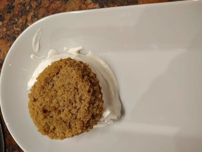 For a double serving add another sponge on top Mini Tiramisu Sponges Keto