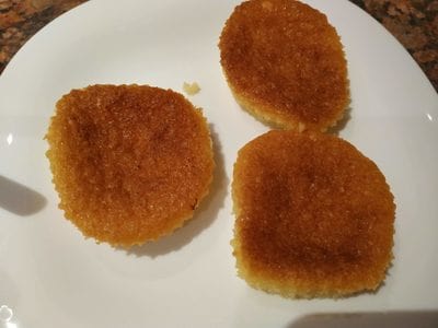 Remove from cupcake cases Mini Tiramisu Sponges Keto