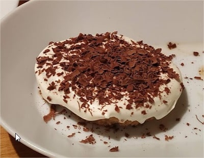 Cover with Mascarpone and chocolate Mini Tiramisu Sponges Keto