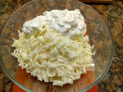 Add 125 g cottage cheese Mozzarella Bread Sticks & Savoury Swirls