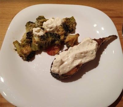 Add garlic sauce on top if you prefer Southern Pan Fried Catfish