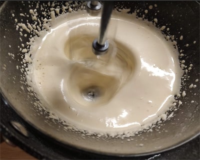 Mix the eggs until they triple their volume and become pale in colour Sugar Free Tiramisu