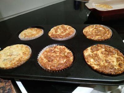 Bake for 20 minutes Zucchini & Feta Cheese Muffins