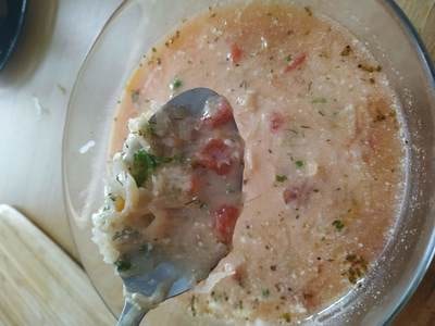 Delicious and creamy cabbage soup Autumn Cabbage Soup