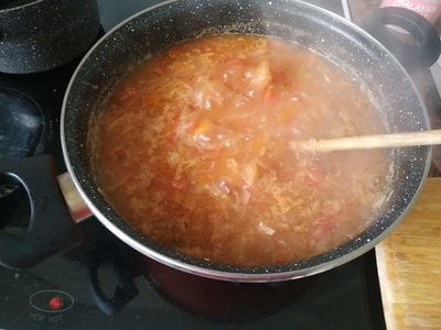 Mix well Autumn Cabbage Soup