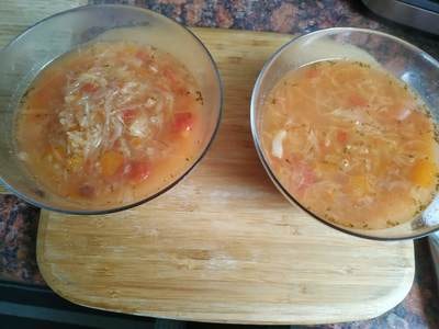 Transfer to serving bowls Autumn Cabbage Soup