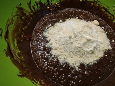 Coconut Brownies mix the coconut flour with the baking powder