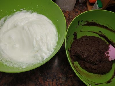 Coconut Brownies mix well