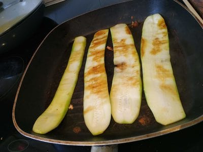 Cook the courgette for Dijon Mustard Chicken & Courgette Rolls