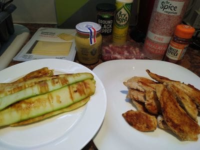 Dijon Mustard Chicken & Courgette Rolls