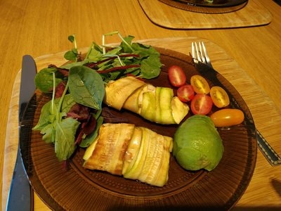 Ready made Dijon Mustard Chicken & Courgette Rolls