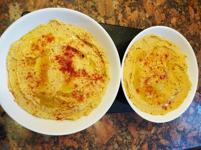 Drizzle-with-smoked-paprika-and-olive-oil Easy Hummus Recipe
