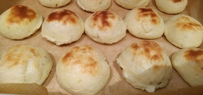 Slide them into the oven to bake for 20 minutes until golden and puffed Keto Pizza Dough Balls