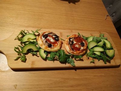 Mini Fathead Chorizo & Mushrooms Pizzas Ready to be eaten 2