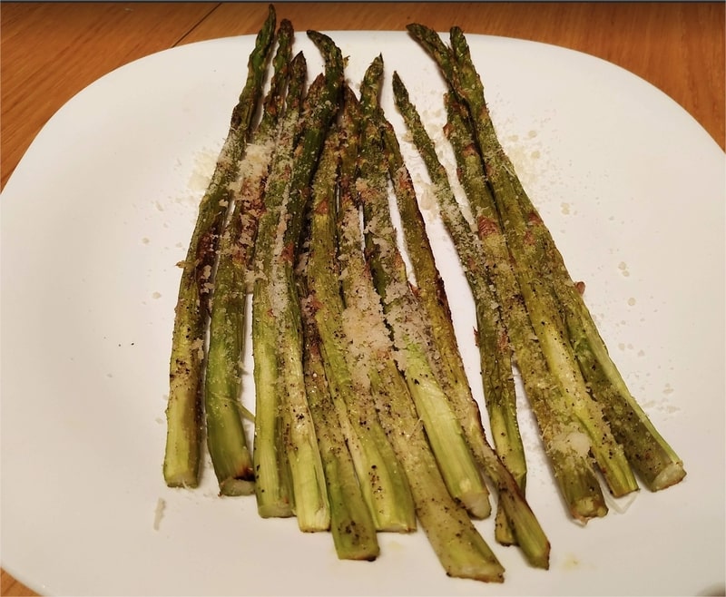 Roasted Asparagus with Grana Padana