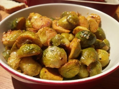 Roasted Parmesan Brussels Sprouts