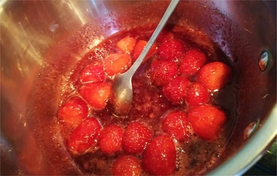 Bring them to a boil on high heat Strawberry Puree