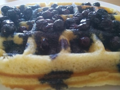 Sweet Blueberry Waffles